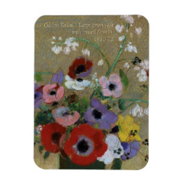 Odilon Redon Flowers CC0551 Fridge Art Collection Magnet