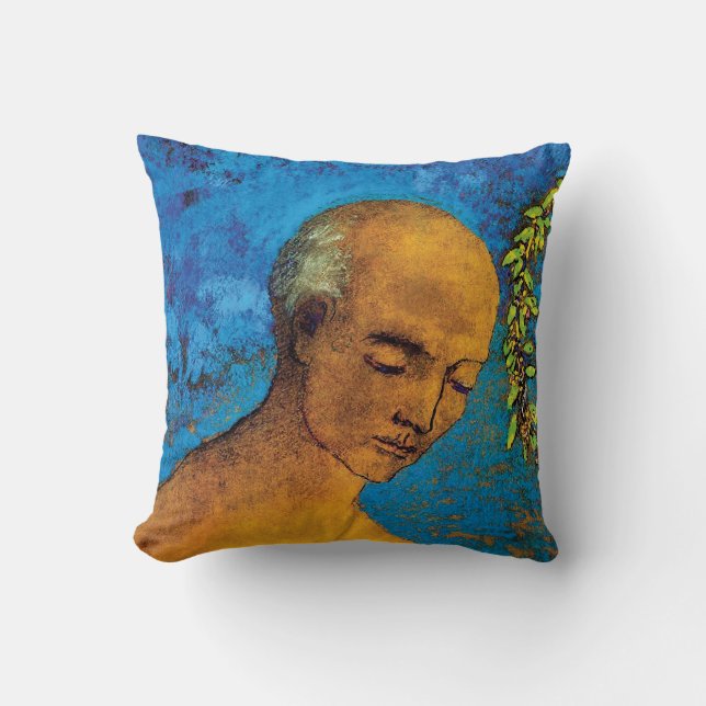 Odilon Redon Kronan - Fin konst Symbolism Kudde (Framsida)