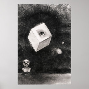 Odilon Redon, Kuben, 1880 Poster