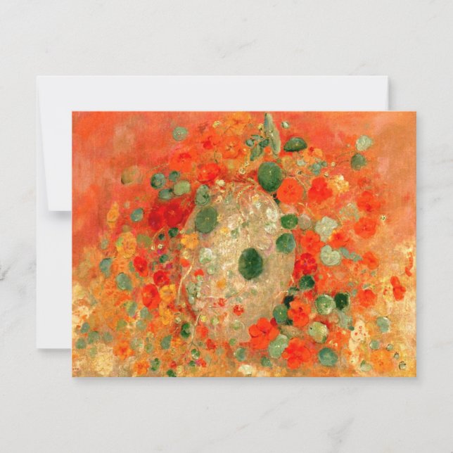 Odilon Redon - Nasturtiums Kort (Framsida)