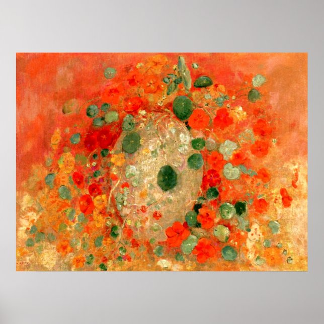 Odilon Redon - Nasturtiums Poster (Framsidan)