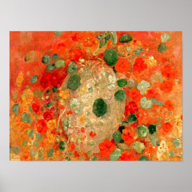 Odilon Redon - Nasturtiums Poster (Framsidan)