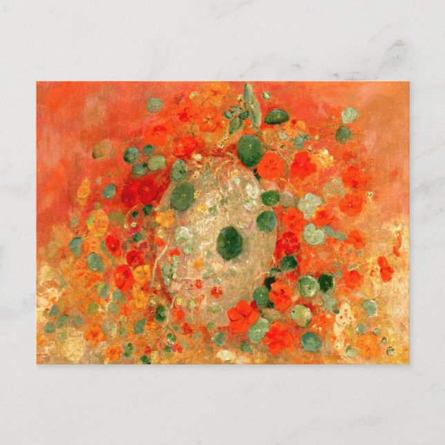 Odilon Redon - Nasturtiums Vykort (Framsida)