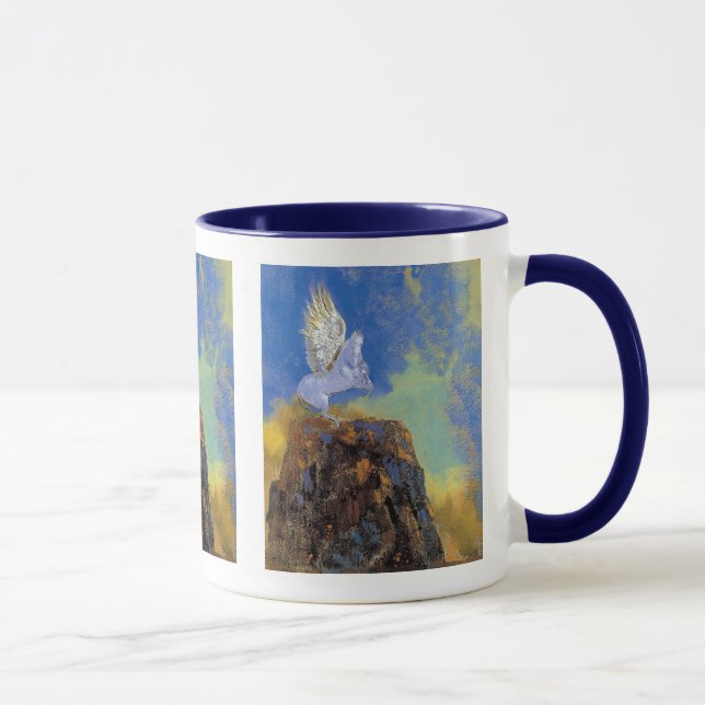 Odilon Redon Pegasus - grekisk mytologi symbolism Mugg (Höger)
