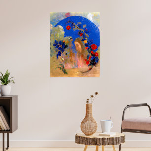 Odilon Redon - Profil under en Arch Poster