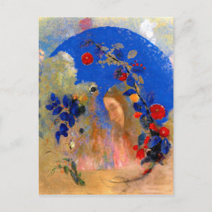 Odilon Redon - Profil under en Arch Vykort