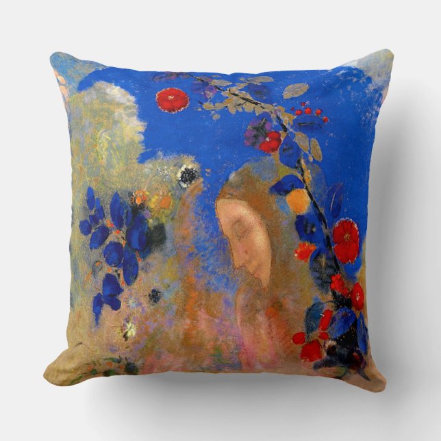 Odilon Redon - Profil under en båge. Kudde (Framsida)