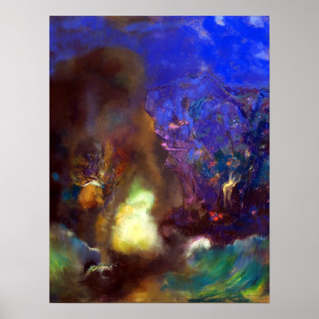 Odilon Redon Roger och Angelica Poster (Framsidan)