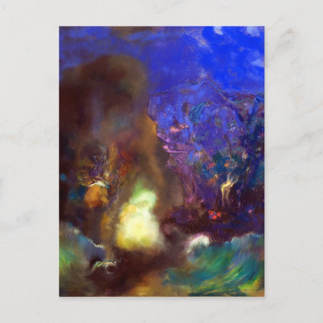 Odilon Redon Roger och Angelica Vykort (Framsida)