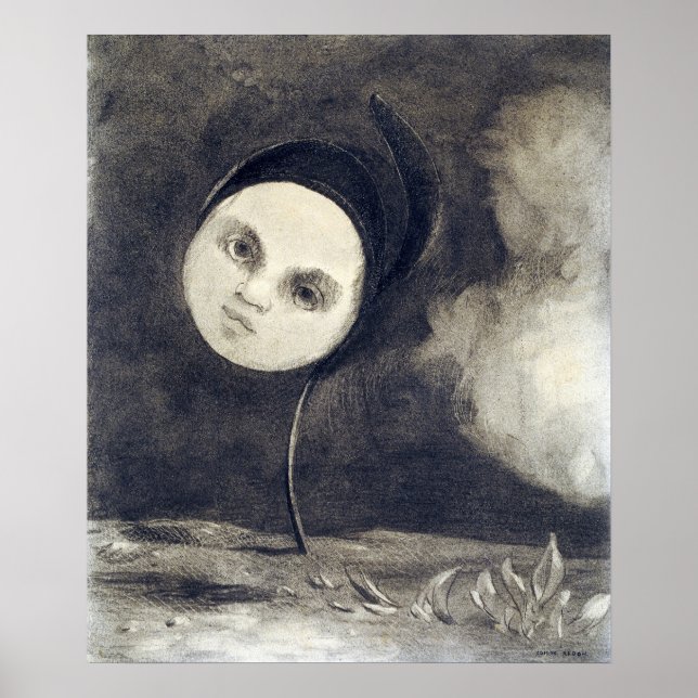 Odilon Redon, Sällsam Blomma Poster (Framsidan)