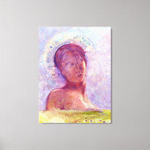 Odilon Redon, slutna ögon 1889 Canvastryck
