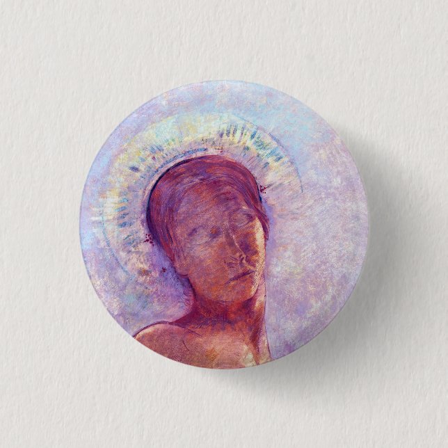 Odilon Redon, slutna ögon 1889 Knapp (Framsida)