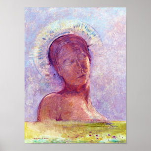 Odilon Redon, slutna ögon 1889 Poster