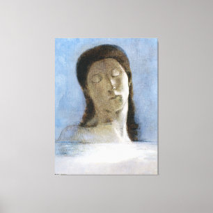 Odilon Redon, slutna ögon 1890  Canvastryck