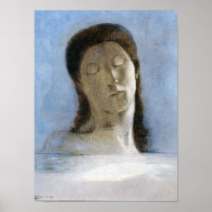 Odilon Redon, slutna ögon 1890 Poster