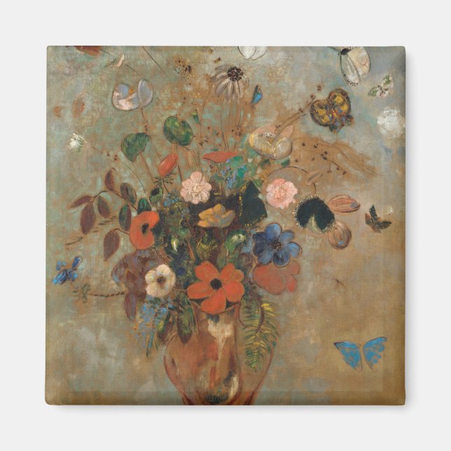 Odilon Redon still Life with Flowers Magnet (Framsidan)