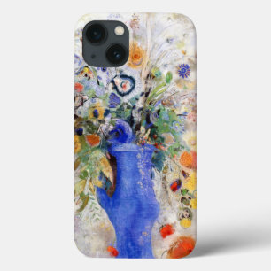 Odilon Redon - Stor Bouquet i Pastel Blue Vas
