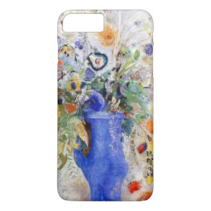 Odilon Redon - Stor Bouquet i Pastel Blue Vas