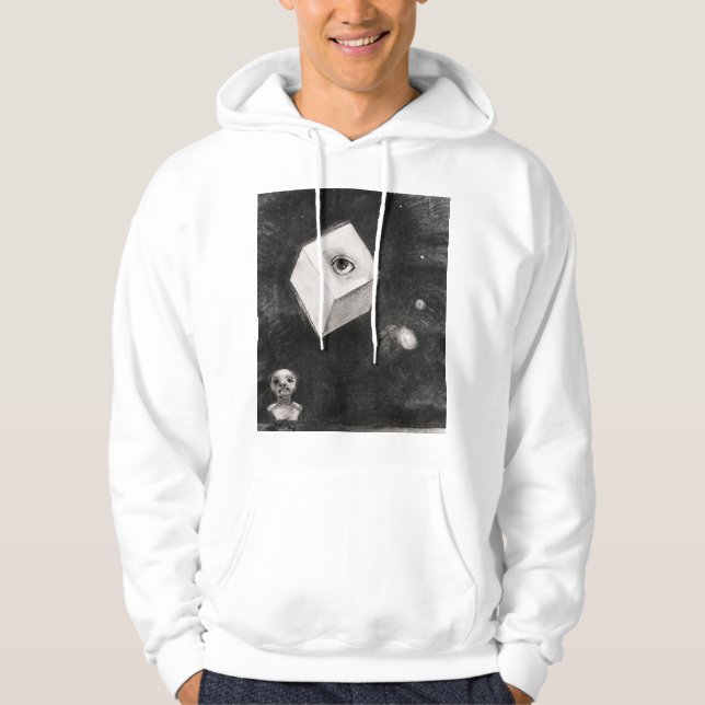 Odilon Redon, The cube, 1880  Hoodie (Framsida)