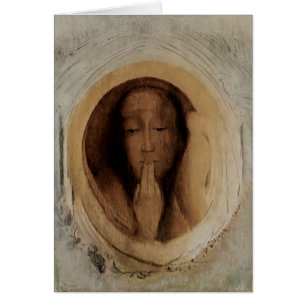Odilon Redon- tystnad Hälsningskort
