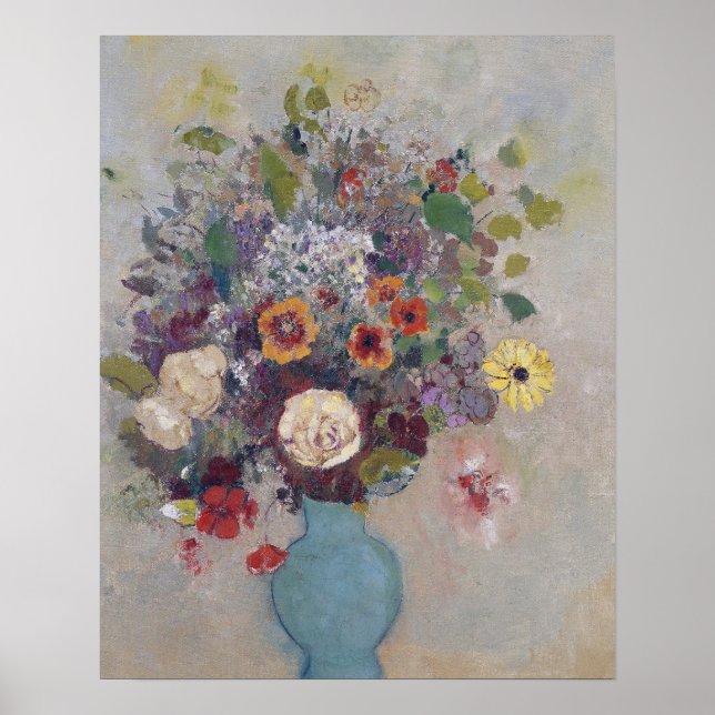 Odilon Redon - Vas i blommor Poster (Framsidan)
