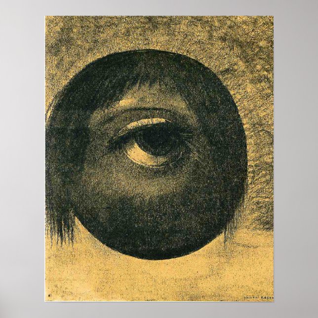 Odilon Redon - Vision, 1883,  Poster (Framsidan)