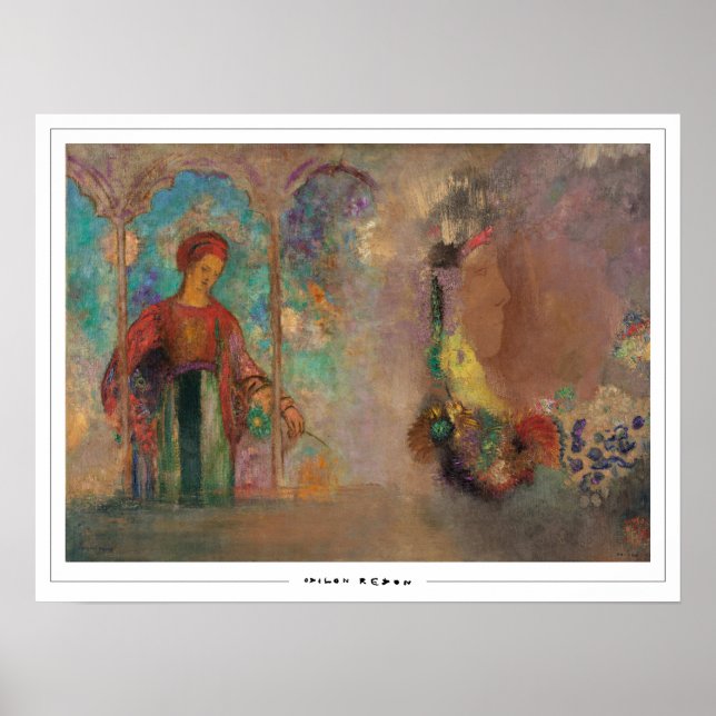 Odilon Redon Zedign Art Affisch #20 (Framsidan)