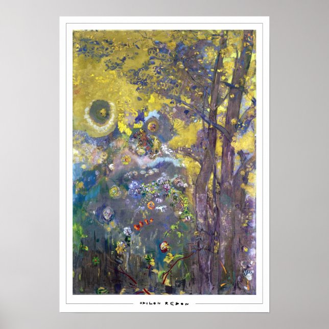 Odilon Redon Zedign Art Poster nr 13 (Framsidan)