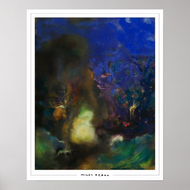 Odilon Redon Zedign Art Poster nr 15 (Framsidan)