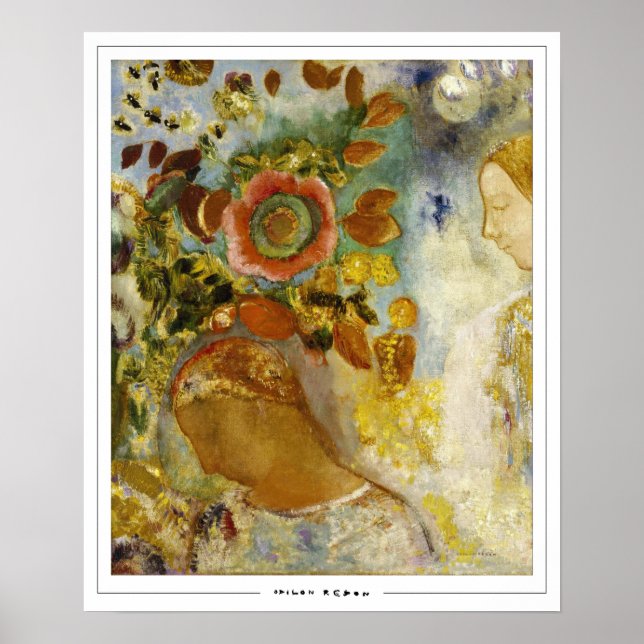 Odilon Redon Zedign Art Poster nr 24 (Framsidan)