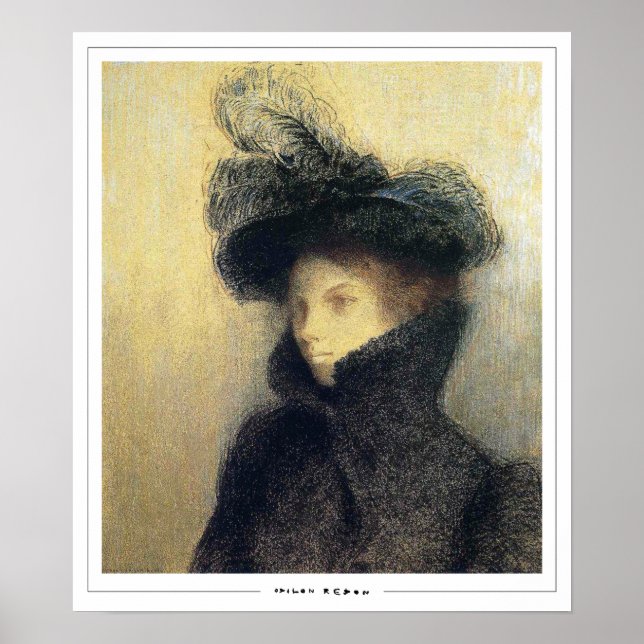 Odilon Redon Zedign Art Poster nr 299 (Framsidan)