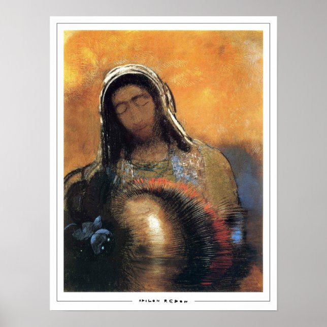 Odilon Redon Zedign Art Poster nr 315 (Framsidan)