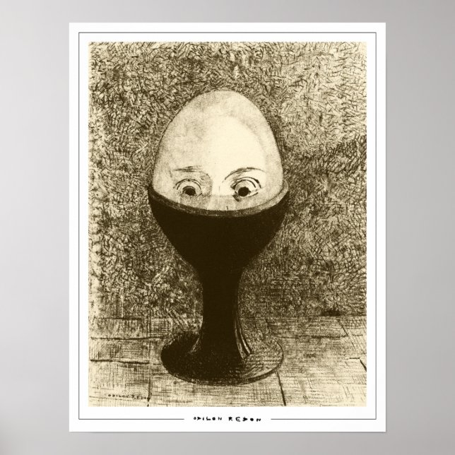 Odilon Redon Zedign Art Poster nr 331 (Framsidan)