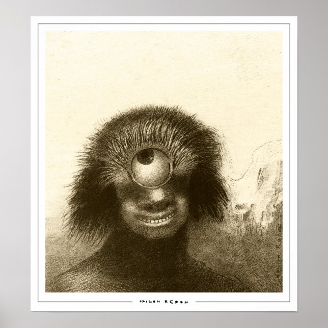 Odilon Redon Zedign Art Poster nr 496 (Framsidan)