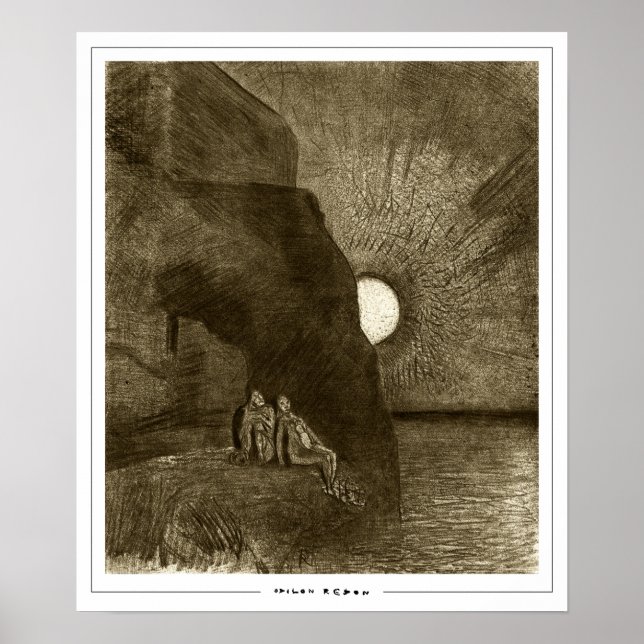 Odilon Redon Zedign Art Poster nr 678 (Framsidan)