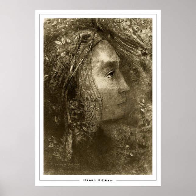 Odilon Redon Zedign Art Poster nr 703 (Framsidan)