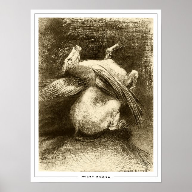 Odilon Redon Zedign Art Poster nr 729 (Framsidan)
