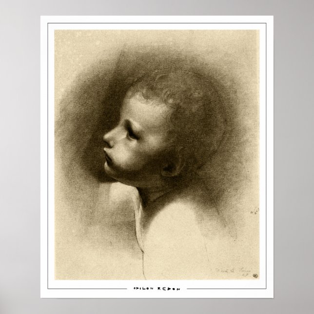 Odilon Redon Zedign Art Poster nr 733 (Framsidan)