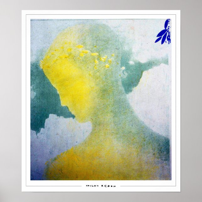 Odilon Redon Zedign konstaffisch #4 Poster (Framsidan)