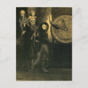 Odilon Redons mask över den röda döden Vykort