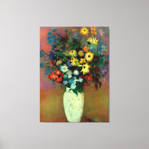 Odilon Redons vas med blommor (1914) Canvastryck