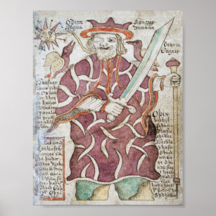 Odin, Aesir-Allfadern. Poster