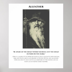 Odin Alfather Poster
