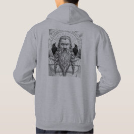 Odin Allfather Norse Mythology Sketch Art Hoodie