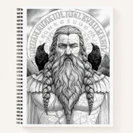 Odin Allfather Norse Mythology Sketch Art Notebook