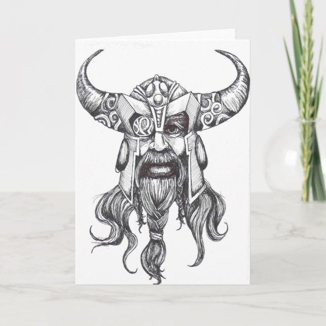 Odin den underbara Norseguden Kort (Framsida)