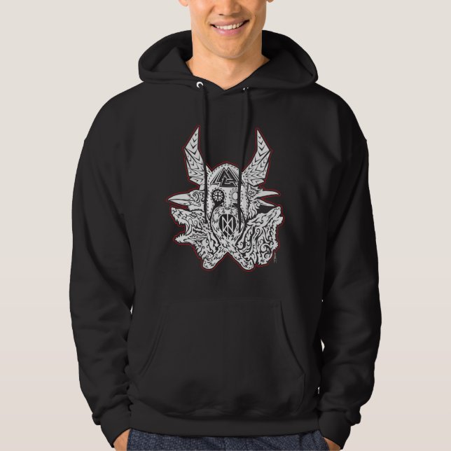 Odin - Emblem Manar Hoodie (Framsida)