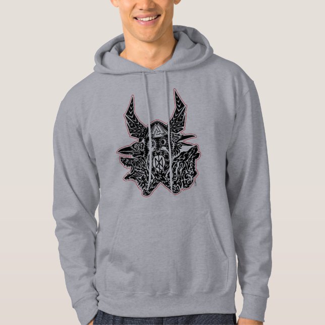 Odin - Emblem Manar Hoodie (Framsida)