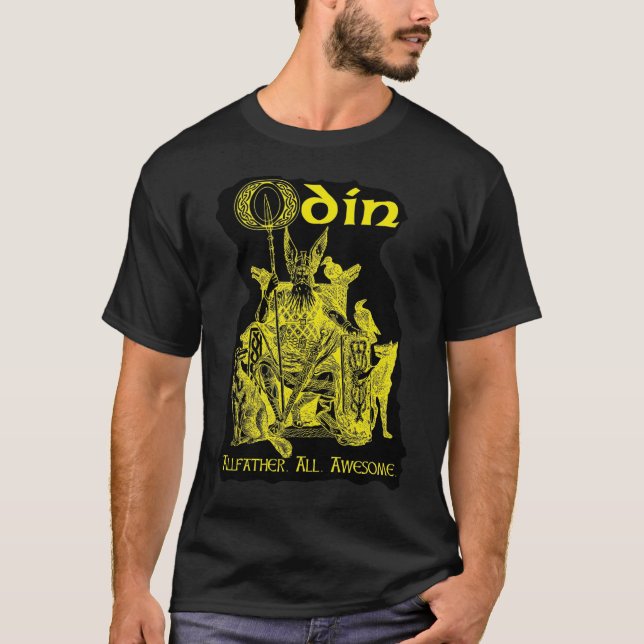 ODIN! Guld på svart Tröja (Framsida)