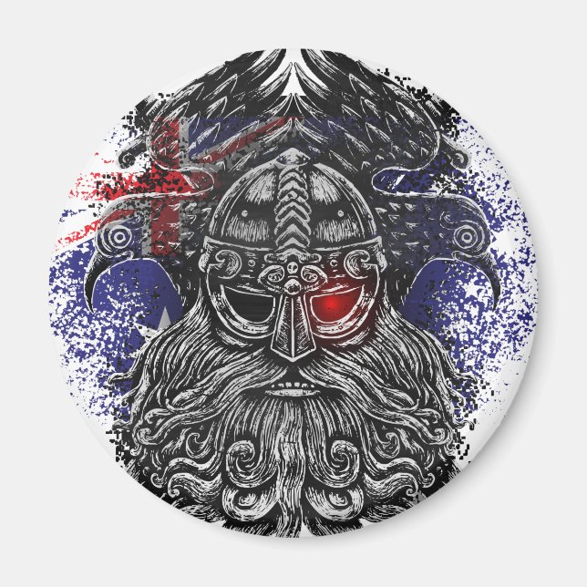 Odin korpars svärd Vikingmytologi australiensisk f Magnet (Framsidan)
